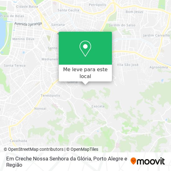 Em Creche Nossa Senhora da Glória mapa