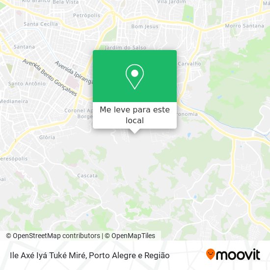 Ile Axé Iyá Tuké Miré mapa