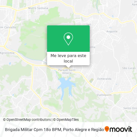 Brigada Militar Cpm 18o BPM mapa