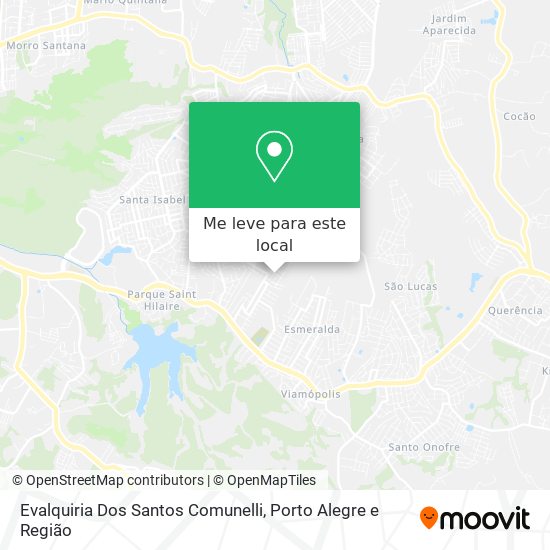 Evalquiria Dos Santos Comunelli mapa