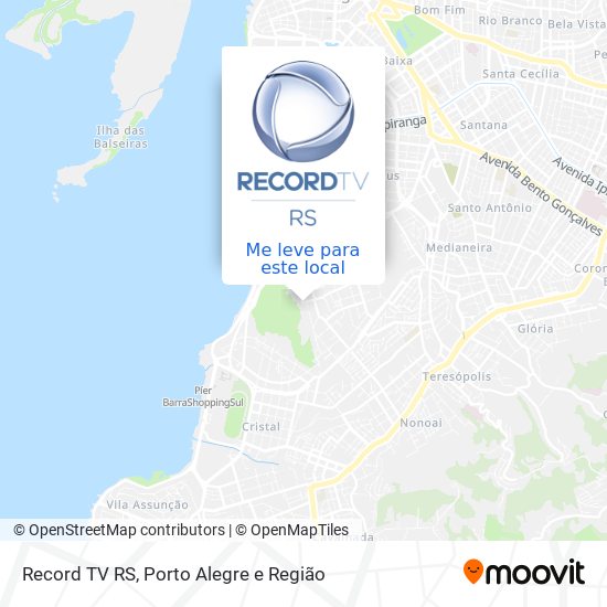 Record TV RS mapa