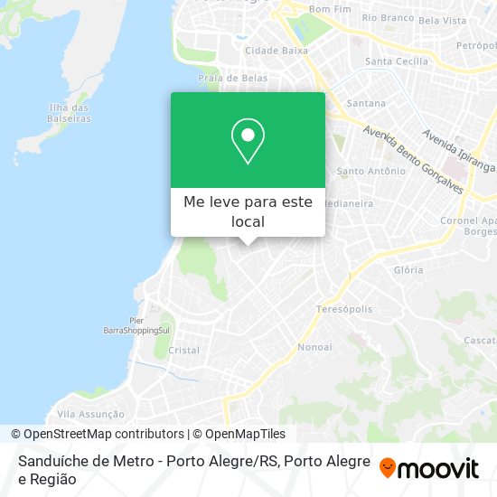 Sanduíche de Metro - Porto Alegre / RS mapa