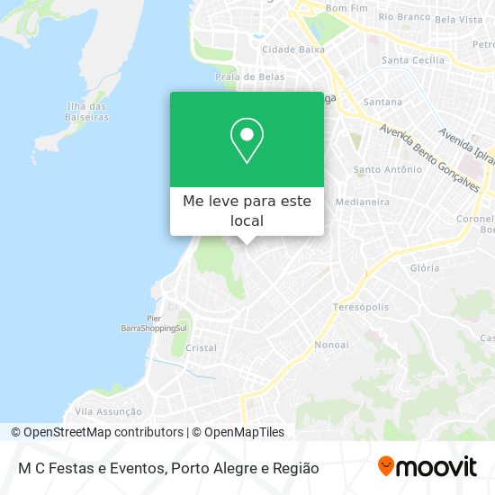 M C Festas e Eventos mapa