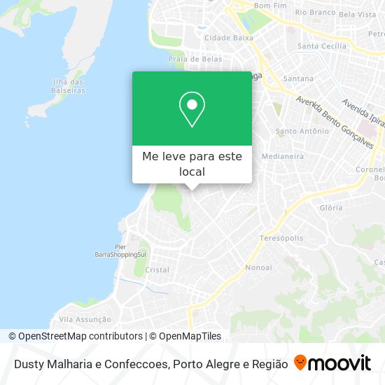 Dusty Malharia e Confeccoes mapa