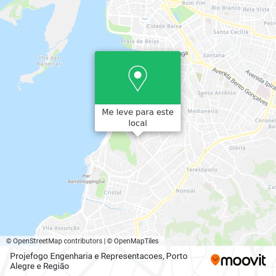 Projefogo Engenharia e Representacoes mapa