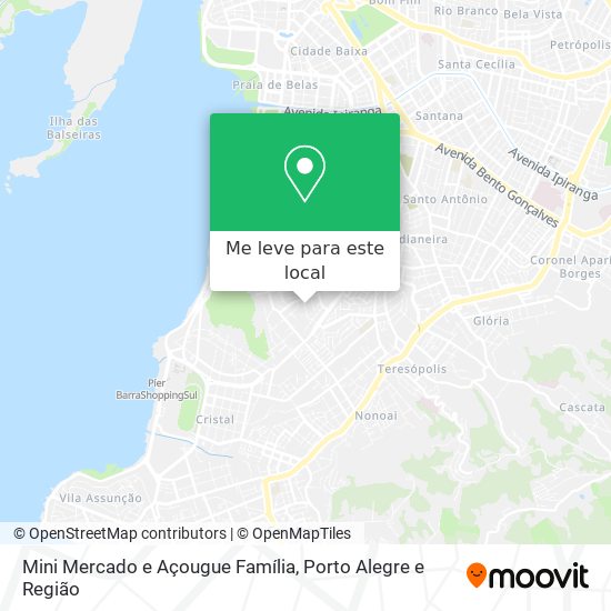 Mini Mercado e Açougue Família mapa