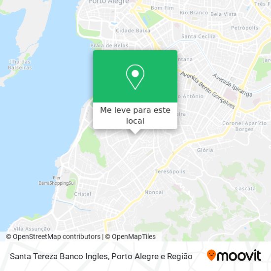 Santa Tereza Banco Ingles mapa