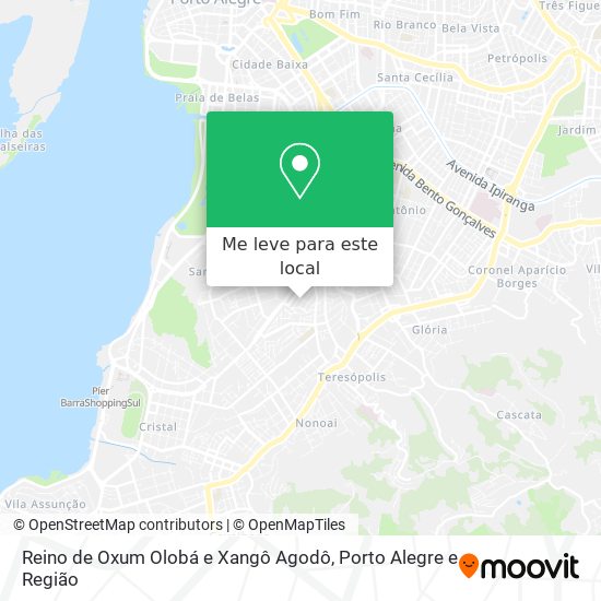 Reino de Oxum Olobá e Xangô Agodô mapa