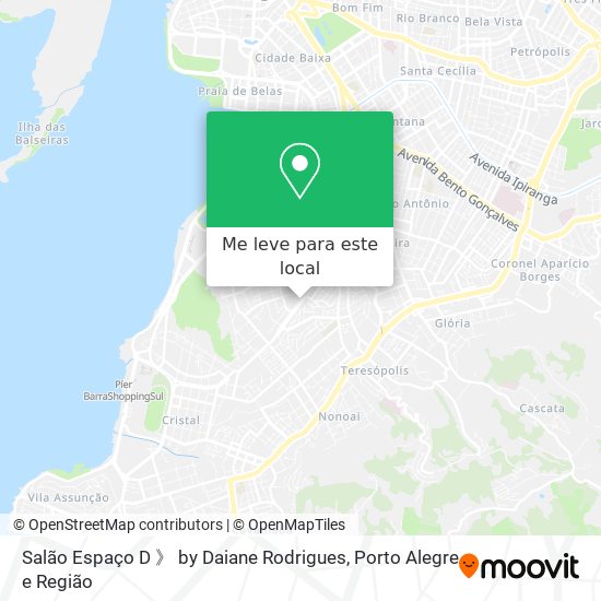 Salão Espaço D 》 by Daiane Rodrigues mapa