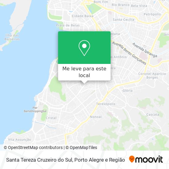 Santa Tereza Cruzeiro do Sul mapa