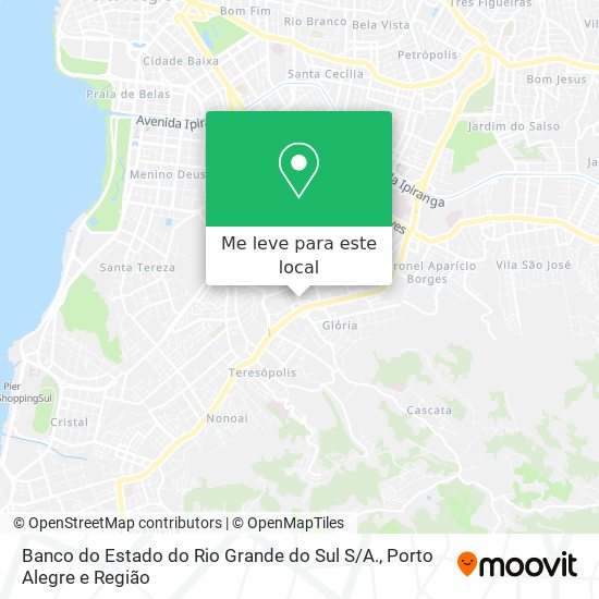 Banco do Estado do Rio Grande do Sul S / A. mapa