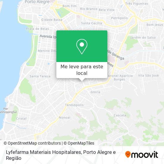 Lyfefarma Materiais Hospitalares mapa