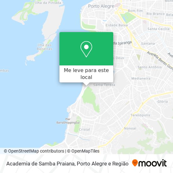 Academia de Samba Praiana mapa