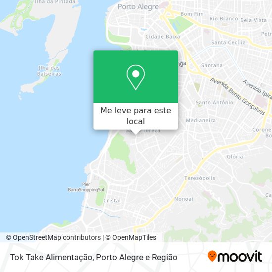 Tok Take Alimentação mapa