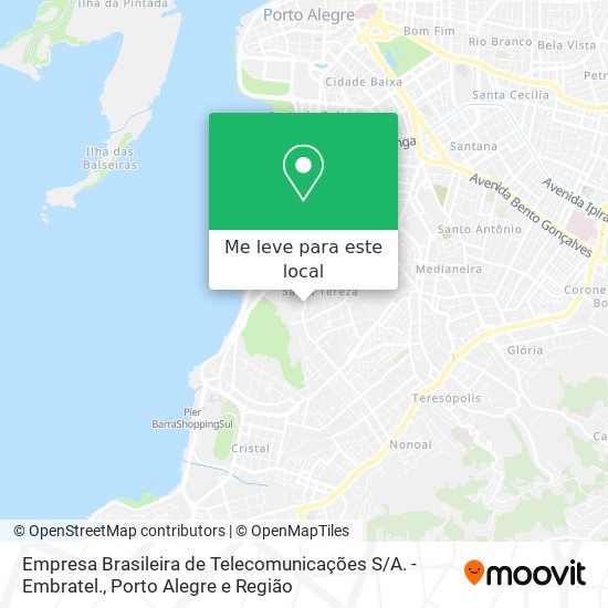 Empresa Brasileira de Telecomunicações S / A. - Embratel. mapa