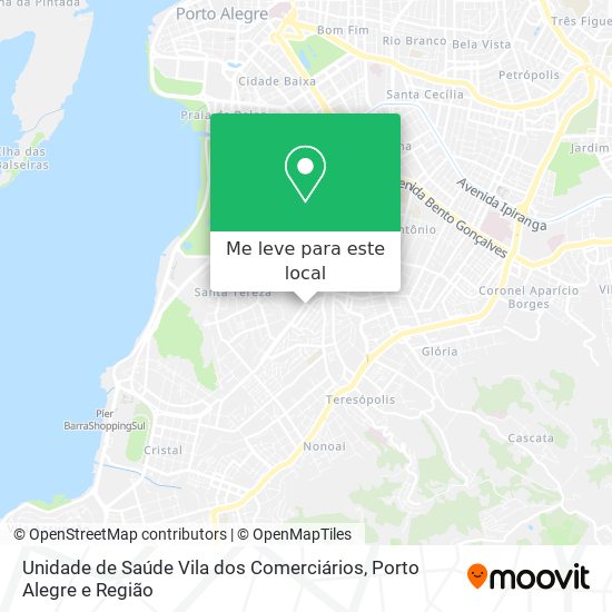 Unidade de Saúde Vila dos Comerciários mapa