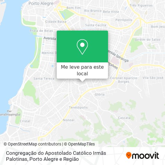 Congregação do Apostolado Católico Irmãs Palotinas mapa