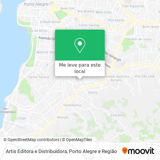 Artis Editora e Distribuidora mapa
