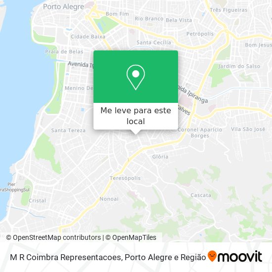 M R Coimbra Representacoes mapa