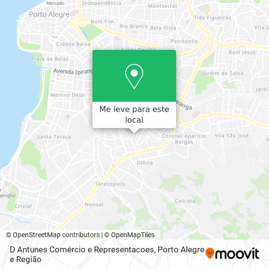D Antunes Comércio e Representacoes mapa