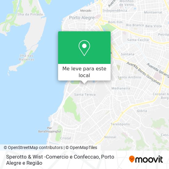 Sperotto & Wist -Comercio e Confeccao mapa