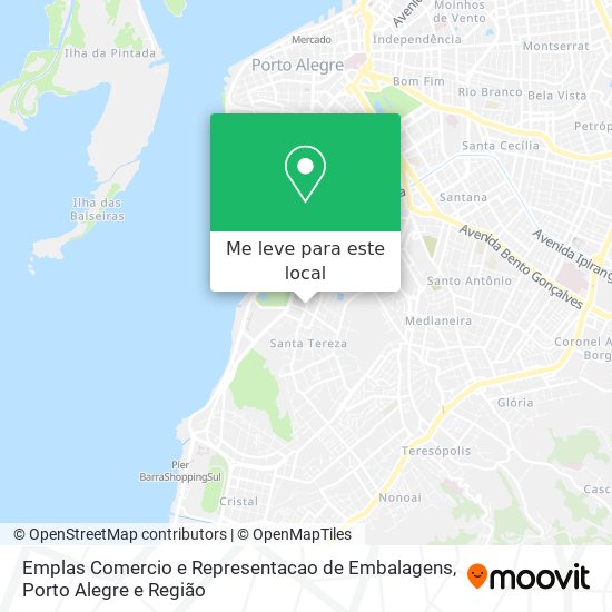 Emplas Comercio e Representacao de Embalagens mapa