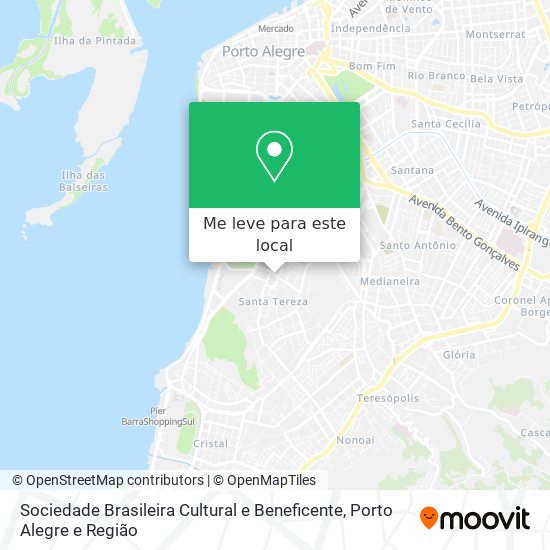 Sociedade Brasileira Cultural e Beneficente mapa