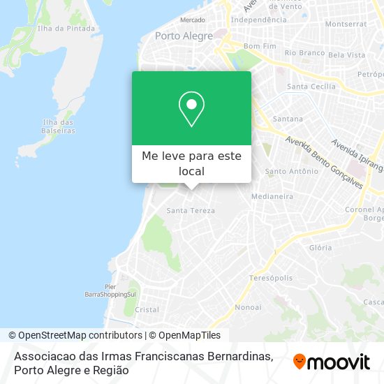 Associacao das Irmas Franciscanas Bernardinas mapa