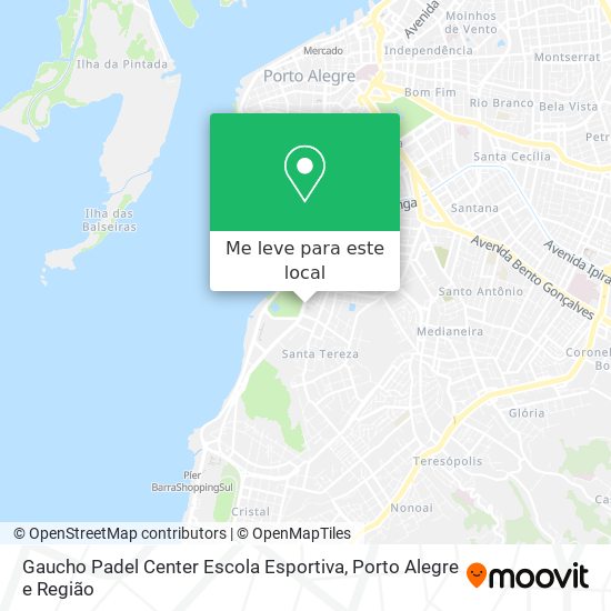 Gaucho Padel Center Escola Esportiva mapa