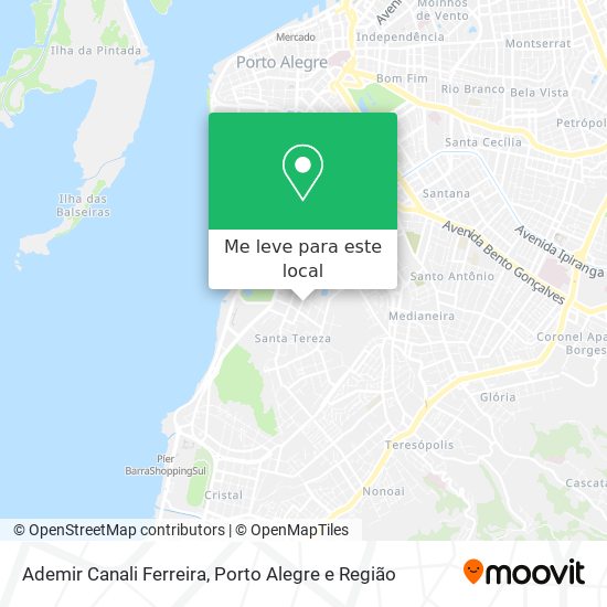 Ademir Canali Ferreira mapa