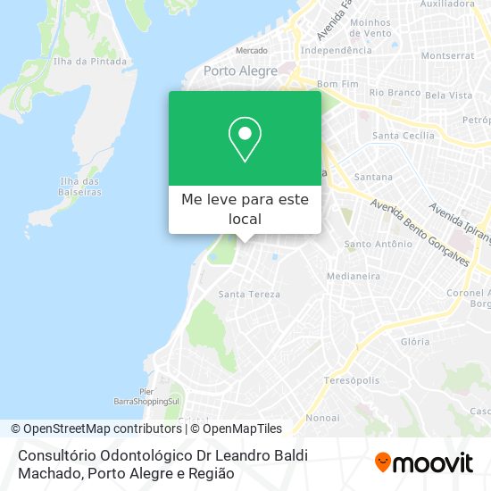 Consultório Odontológico Dr Leandro Baldi Machado mapa