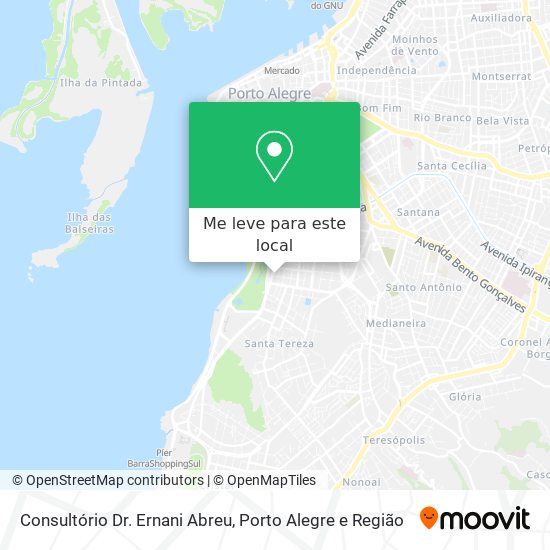 Consultório Dr. Ernani Abreu mapa