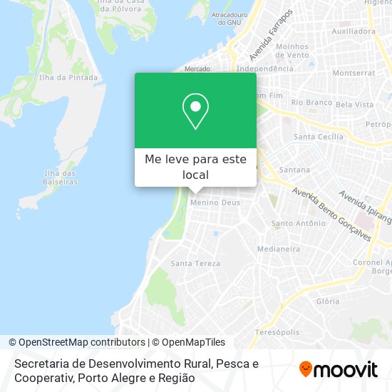 Secretaria de Desenvolvimento Rural, Pesca e Cooperativ mapa