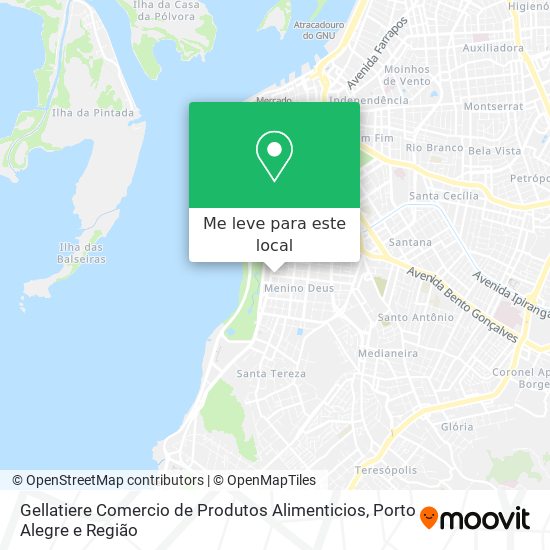 Gellatiere Comercio de Produtos Alimenticios mapa