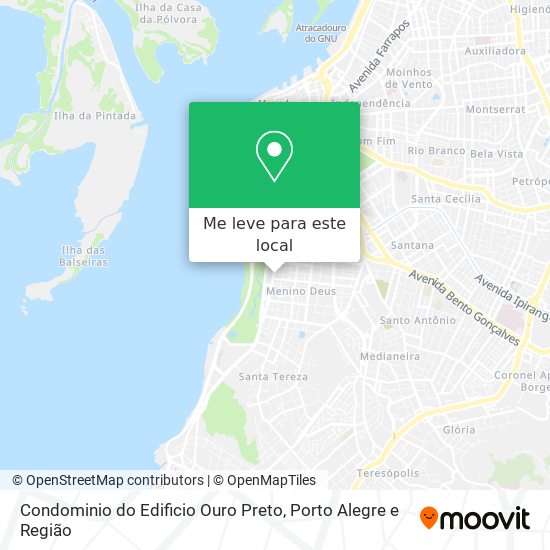 Condominio do Edificio Ouro Preto mapa