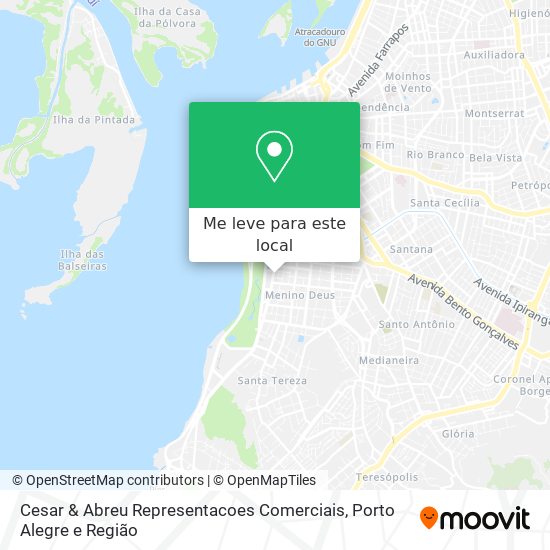 Cesar & Abreu Representacoes Comerciais mapa