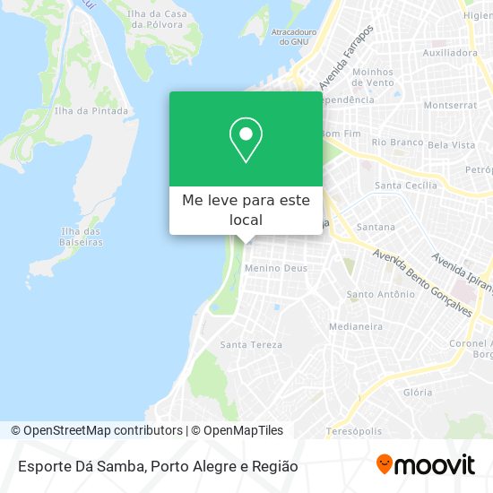 Esporte Dá Samba mapa