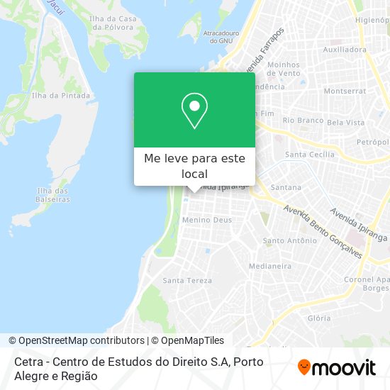 Cetra - Centro de Estudos do Direito S.A mapa