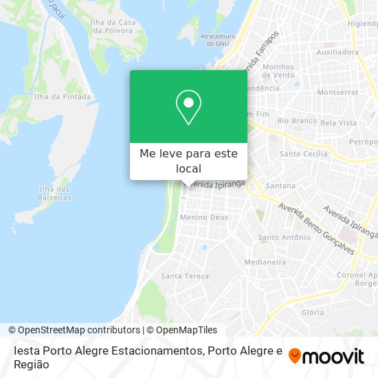 Iesta Porto Alegre Estacionamentos mapa