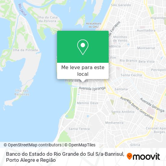 Banco do Estado do Rio Grande do Sul S / a-Banrisul mapa