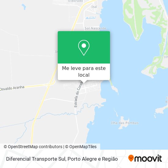 Diferencial Transporte Sul mapa