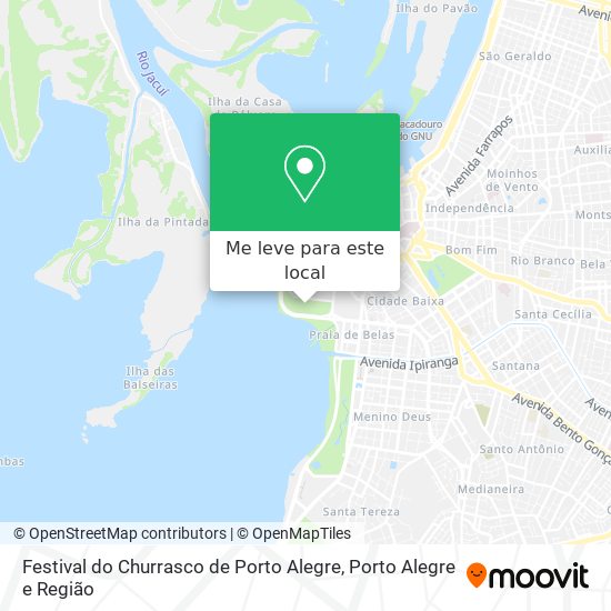 Festival do Churrasco de Porto Alegre mapa
