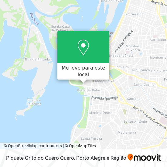 Piquete Grito do Quero Quero mapa