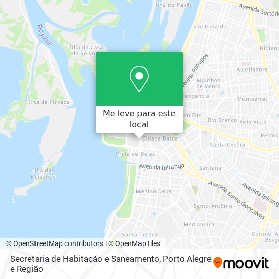 Secretaria de Habitação e Saneamento mapa