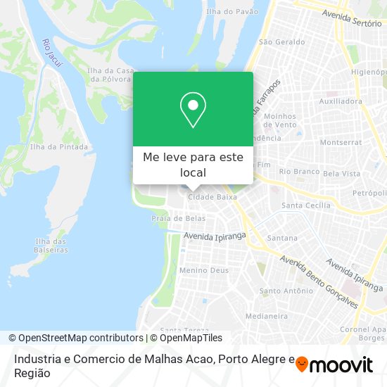 Industria e Comercio de Malhas Acao mapa