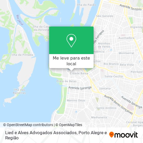 Lied e Alves Advogados Associados mapa