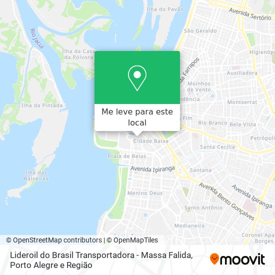 Lideroil do Brasil Transportadora - Massa Falida mapa