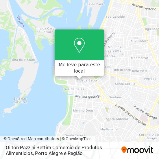 Oilton Pazzini Bettim Comercio de Produtos Alimenticios mapa