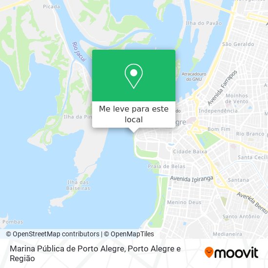 Marina Pública de Porto Alegre mapa