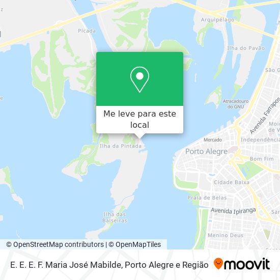E. E. E. F. Maria José Mabilde mapa